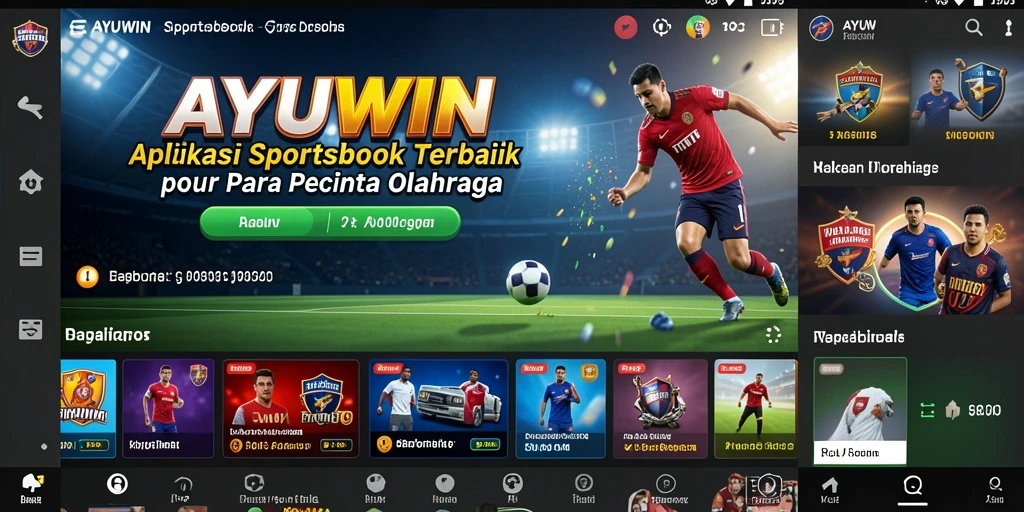 Tampilan gameplay AYUWIN yang menarik untuk taruhan olahraga.
