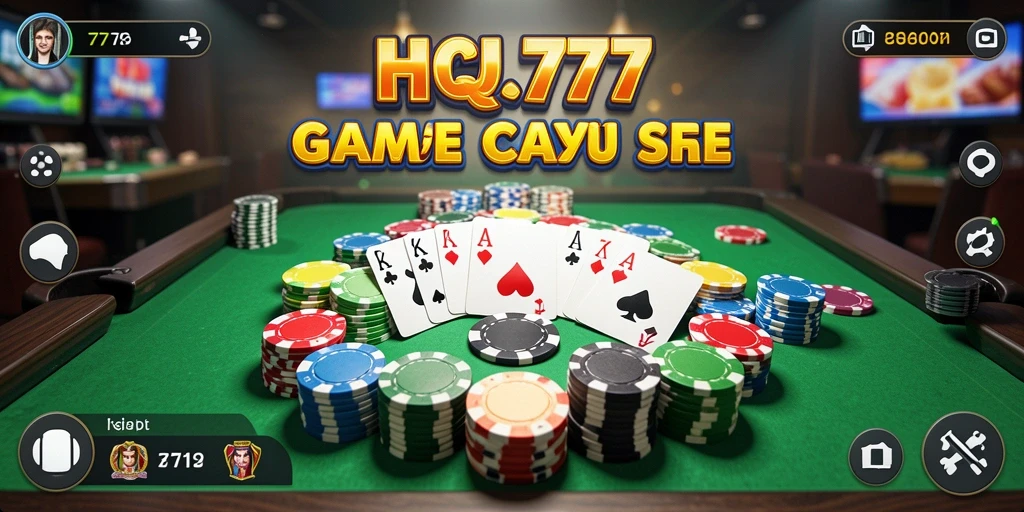 Tampilan gameplay seru dalam permainan Gaple HQ777.