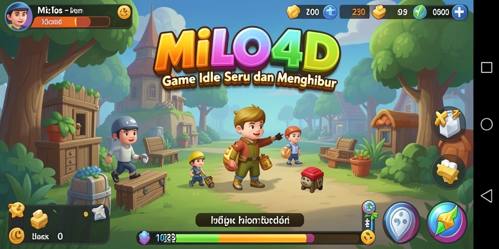 Tampilan gameplay seru dari MILO4D yang menyenangkan.