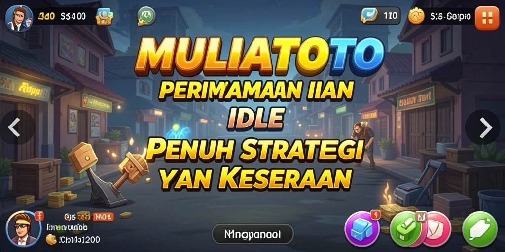 Tampilan menarik dari permainan MULIATOTO saat mengelola sumber daya Idle.