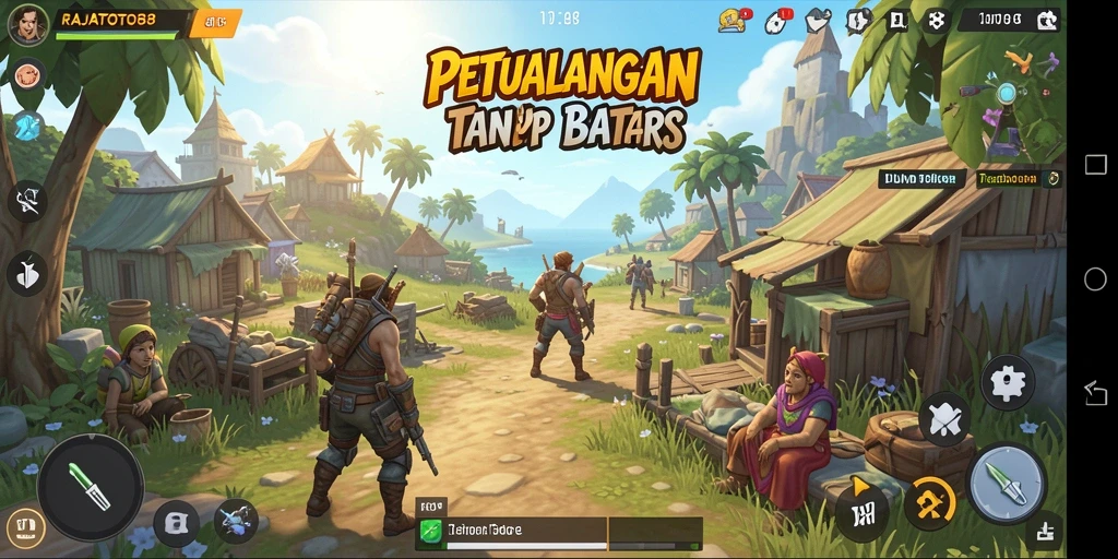 Tampilan gameplay Open World di RAJATOTO88 yang menawan.