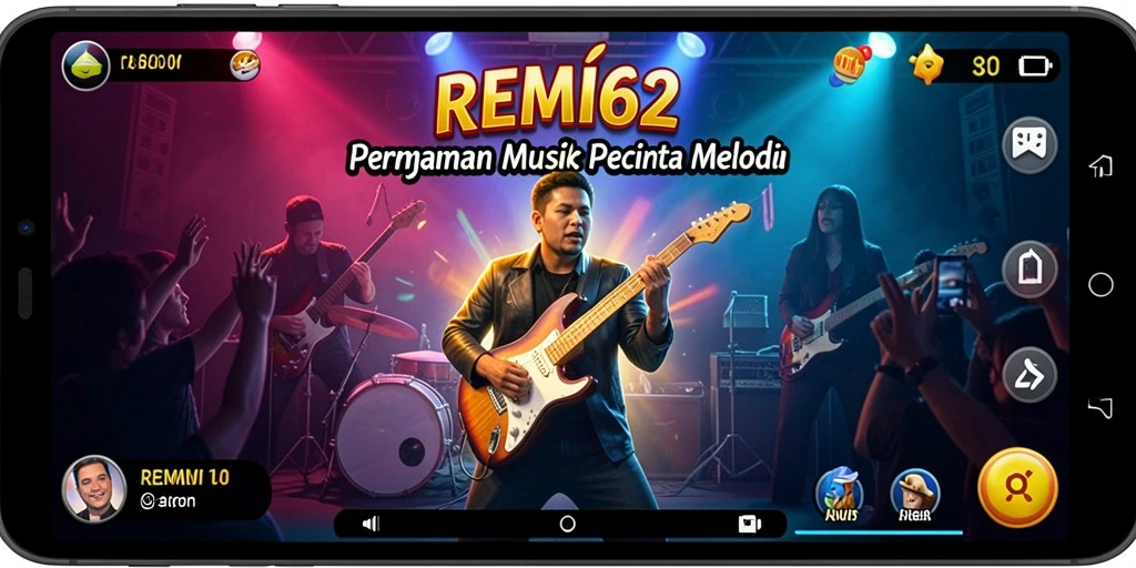 Gameplay menarik dari REMI62 dengan beragam lagu dan tantangan.