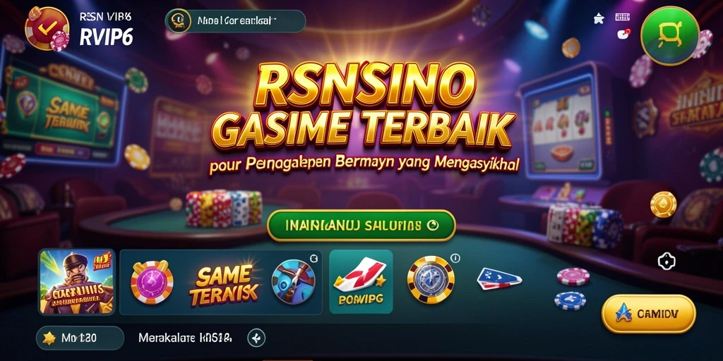 Screenshot RSNVIP6 menampilkan gameplay Kasino yang seru dan menarik.