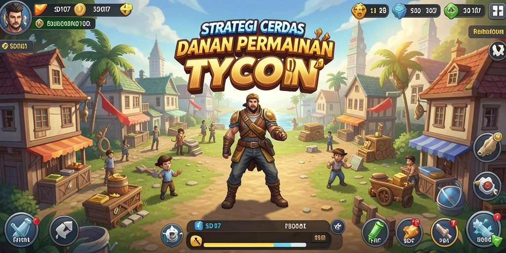 Gameplay SD107 yang menarik dan interaktif dalam mengelola bisnis.