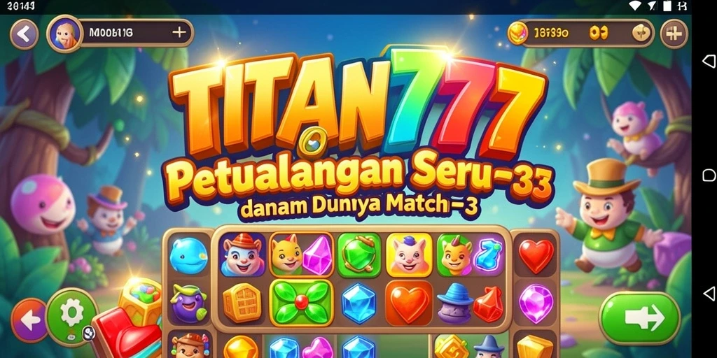 Gameplay seru dalam game Match-3 dengan tantangan menarik.