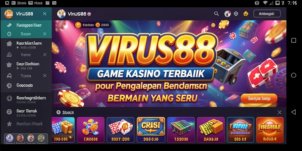 Tampilan permainan Kasino yang menarik dan seru di VIRUS88.